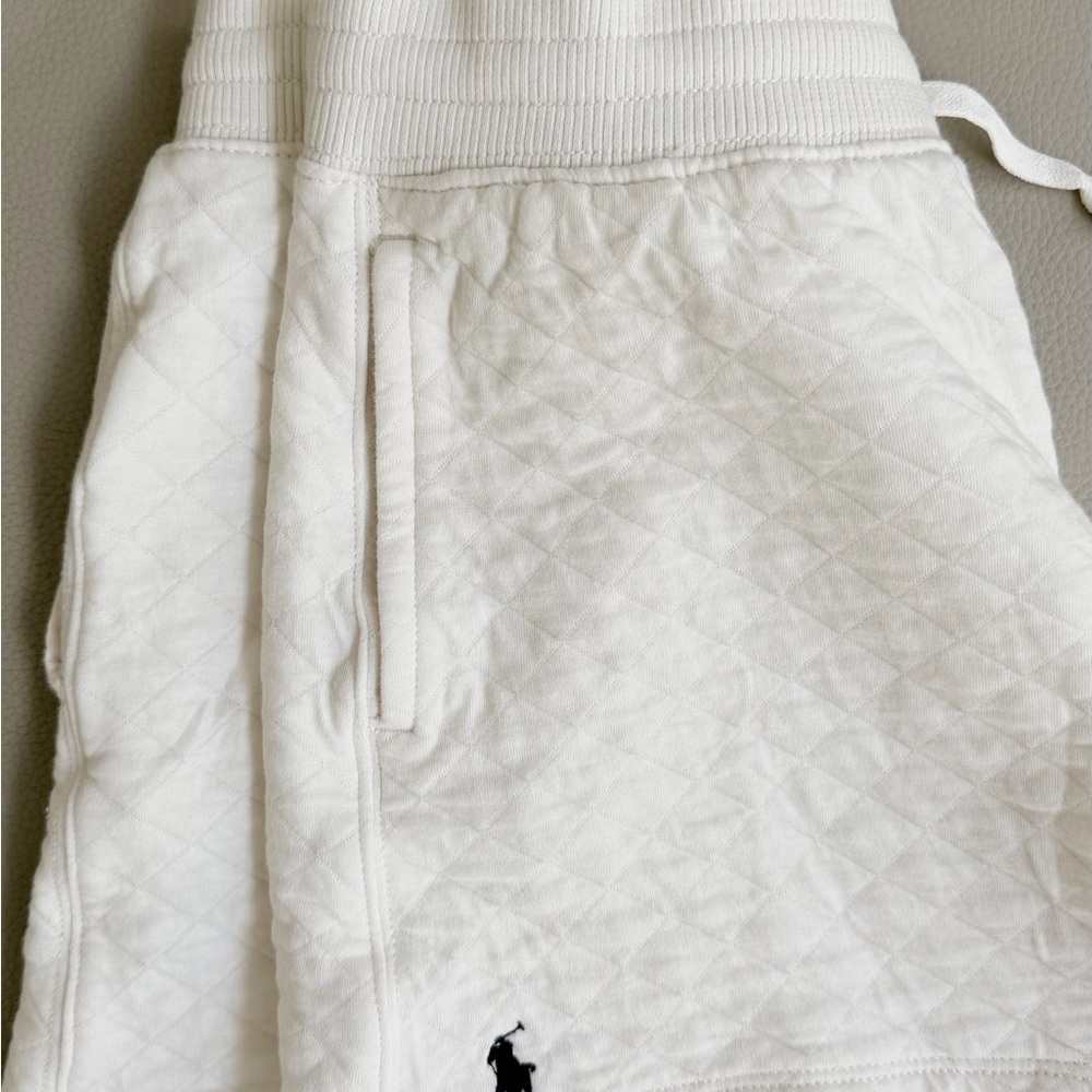 Polo by Ralph Lauren White Quilted Kids Shorts
